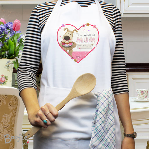 Personalised Boofle Flowers Apron - The Gift Cabin UK