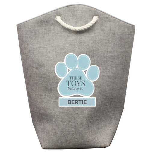 Personalised Blue Paw Print Storage Bag - The Gift Cabin UK