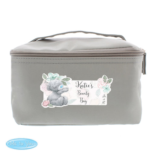 Personalised Me to You Floral Grey Toiletry Bag - The Gift Cabin UK