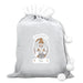 Personalised Christmas Gonk Luxury Silver Grey Pom Pom Sack - The Gift Cabin UK