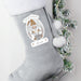 Personalised Christmas Gonk Silver Grey Stocking - The Gift Cabin UK