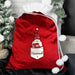 Personalised Gonk Family Red Christmas Sack - Female - The Gift Cabin UK