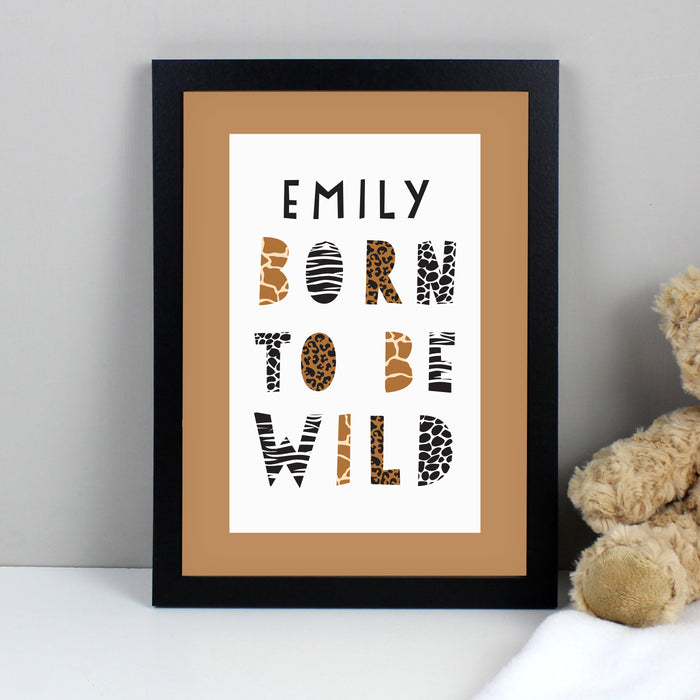 Personalised Born To Be Wild A4 Framed Print - The Gift Cabin UK