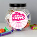 Personalised Retro Pink Sweet Jar - The Gift Cabin UK