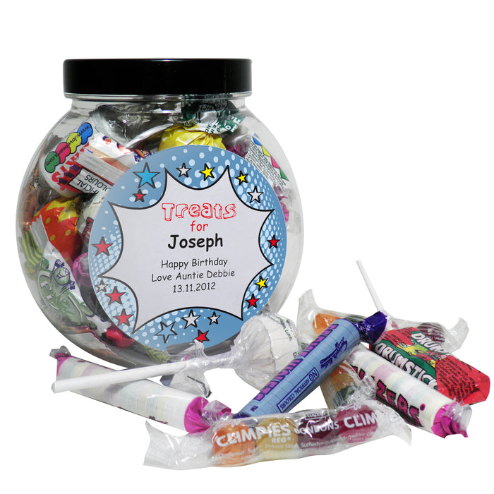 Personalised Comic Book Sweet Jar - The Gift Cabin UK