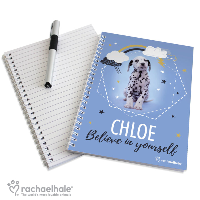 Personalised Rachael Hale Dalmatian A5 Notebook