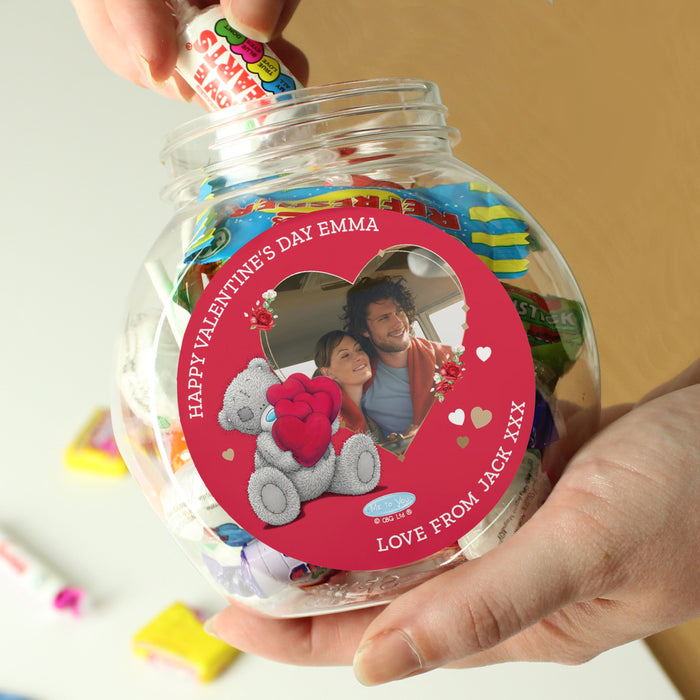 Personalised Me To You Heart Photo Upload Sweet Jar - The Gift Cabin UK