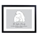 Personalised Polar Bear Family Black Framed Print - The Gift Cabin UK