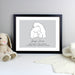 Personalised Polar Bear Family Black Framed Print - The Gift Cabin UK