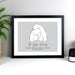 Personalised Polar Bear Family Black Framed Print - The Gift Cabin UK