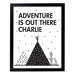 Personalised Adventure Is Out There Black Framed Print - The Gift Cabin UK