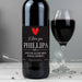 Personalised Heart Red Wine - The Gift Cabin UK