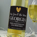 Personalised Heart White Wine - The Gift Cabin UK