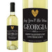 Personalised Heart White Wine - The Gift Cabin UK