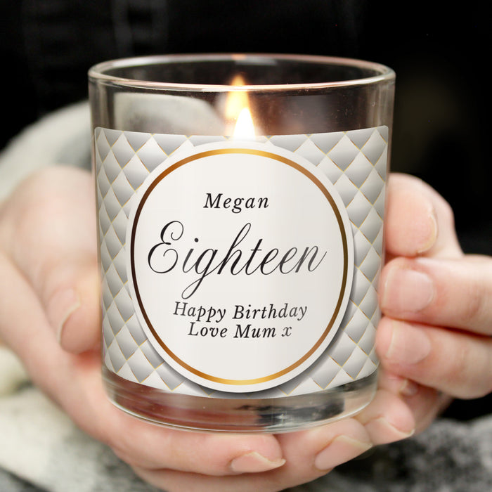 Personalised Opulent Scented Jar Candle