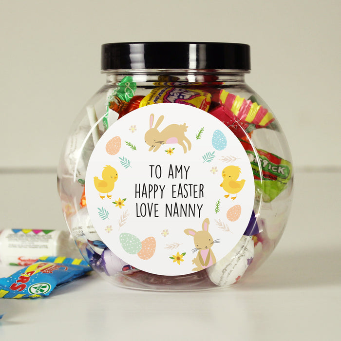 Personalised Easter Sweets Jar - The Gift Cabin UK