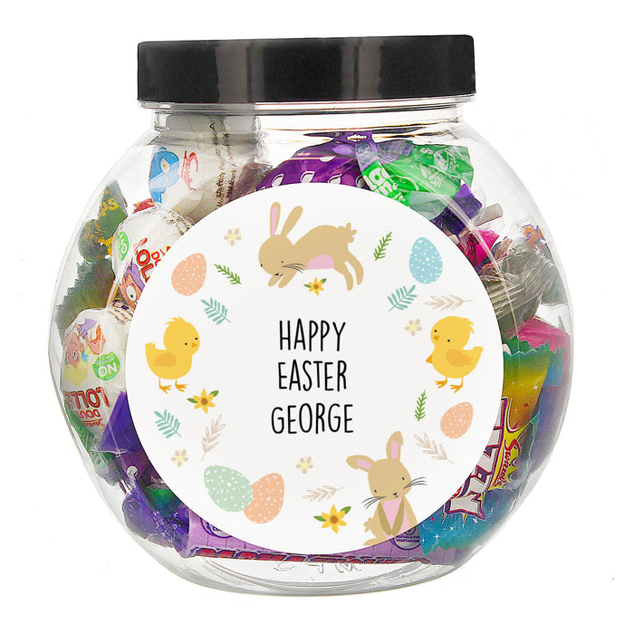 Personalised Easter Sweets Jar - The Gift Cabin UK