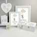 Personalised Teddy & Balloons A4 White Framed Print - The Gift Cabin UK