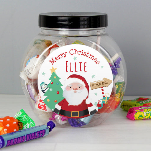 Personalised Santa Sweet Jar - The Gift Cabin UK