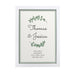 Personalised Botanical A4 White Framed Print - The Gift Cabin UK