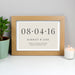 Personalised Free Text Landscape A4 Oak Framed Print - The Gift Cabin UK