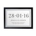 Personalised Special Date A4 Black Framed Print - The Gift Cabin UK