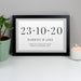 Personalised Special Date A4 Black Framed Print - The Gift Cabin UK