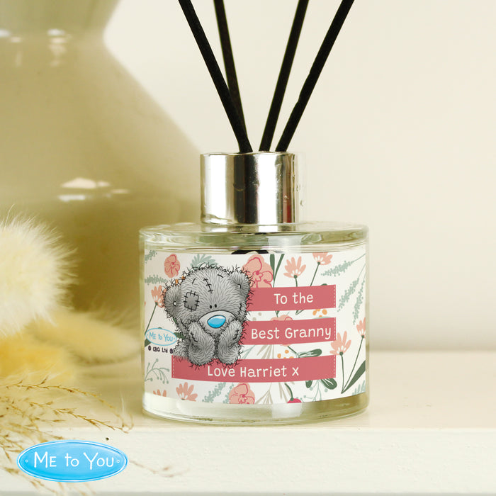 Personalised Me To You Floral Reed Diffuser - The Gift Cabin UK