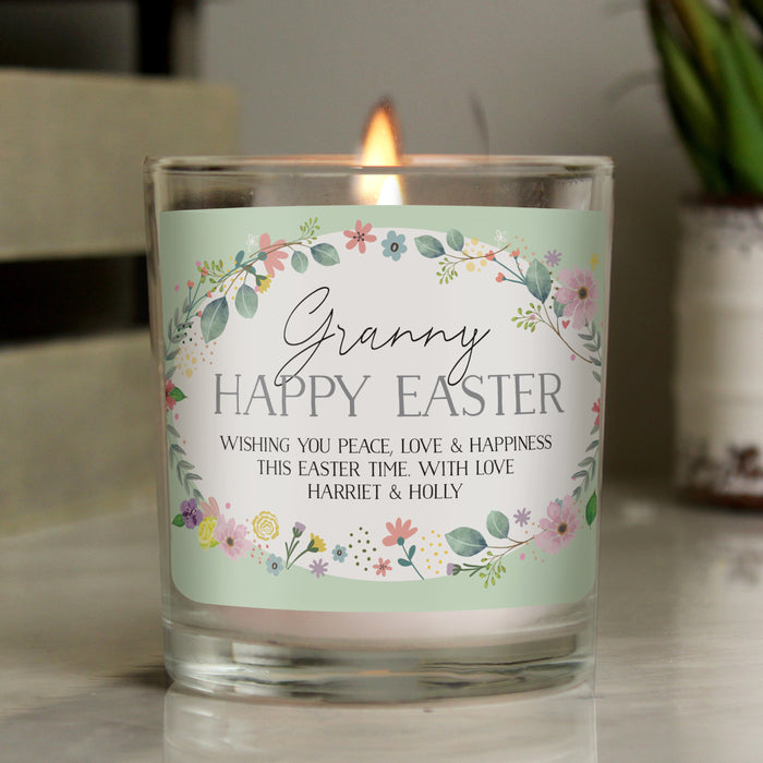 Personalised Springtime Scented Jar Candle