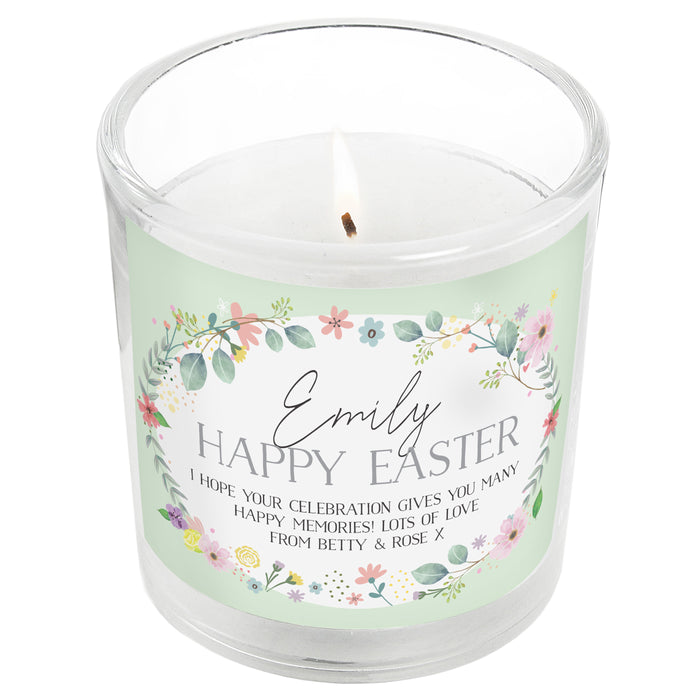 Personalised Springtime Scented Jar Candle