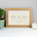 Personalised Free Text A4 Landscape Oak Framed Print - The Gift Cabin UK