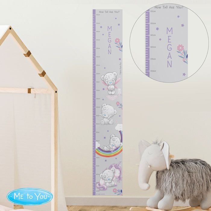 Personalised Tiny Tatty Teddy Unicorn Height Chart - The Gift Cabin UK