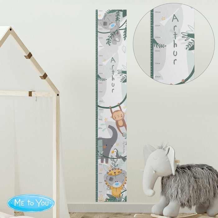 Personalised Tiny Tatty Teddy Wild One Height Chart - The Gift Cabin UK