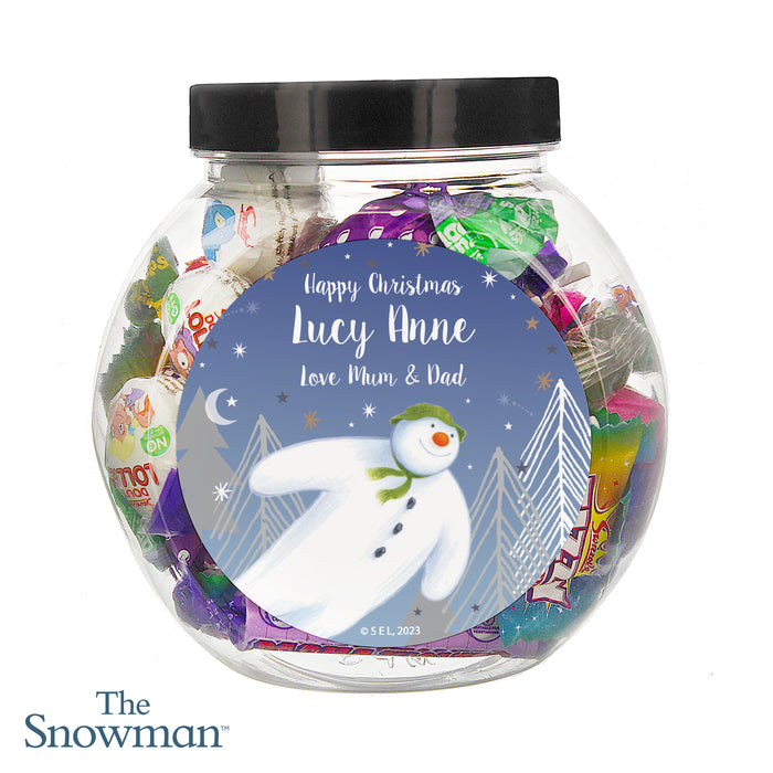 Personalised The Snowman Magical Adventure Sweet Jar - The Gift Cabin UK