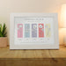 Personalised Flower of the Month Family A4 Framed Print - The Gift Cabin UK