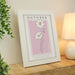 Personalised Birth Flower White A4 Framed Print - The Gift Cabin UK