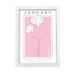 Personalised Birth Flower White A4 Framed Print - The Gift Cabin UK