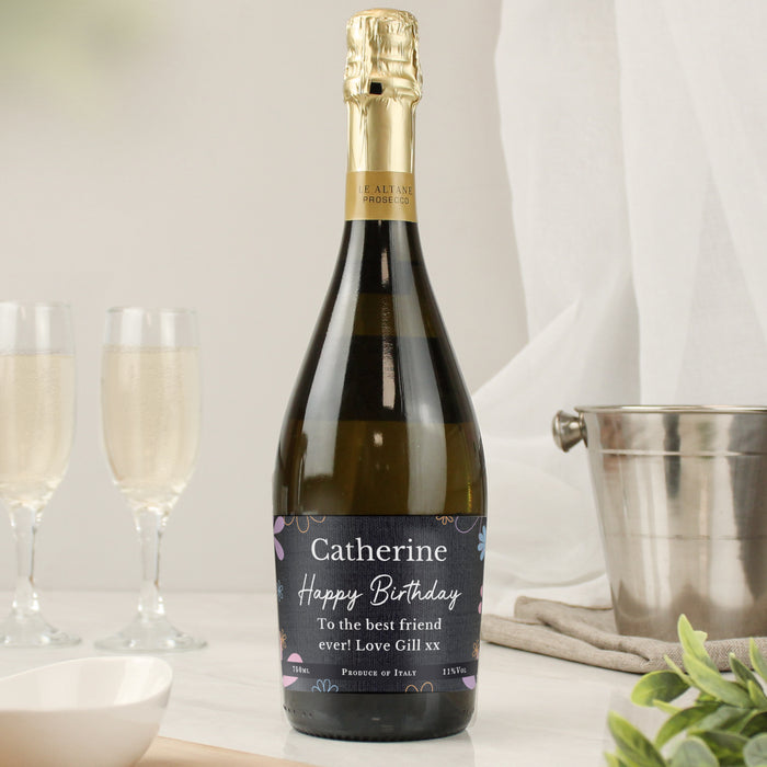 Personalised Daisy Prosecco - The Gift Cabin UK