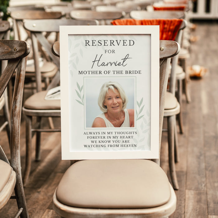 Personalised Reserved For Memorial A3 White Framed Print - The Gift Cabin UK