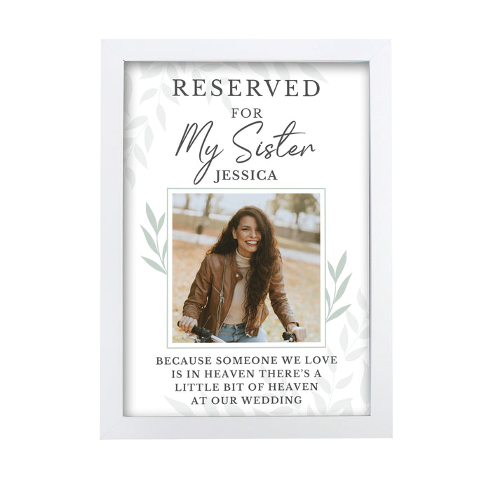 Personalised Reserved For Memorial A3 White Framed Print - The Gift Cabin UK