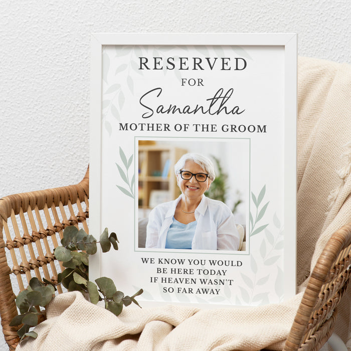 Personalised Reserved For Memorial A3 White Framed Print - The Gift Cabin UK