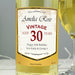 Personalised White Wine Vintage Age Label - The Gift Cabin UK