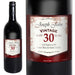 Personalised Red Wine Vintage Age Label - The Gift Cabin UK