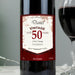 Personalised Red Wine Vintage Age Label - The Gift Cabin UK