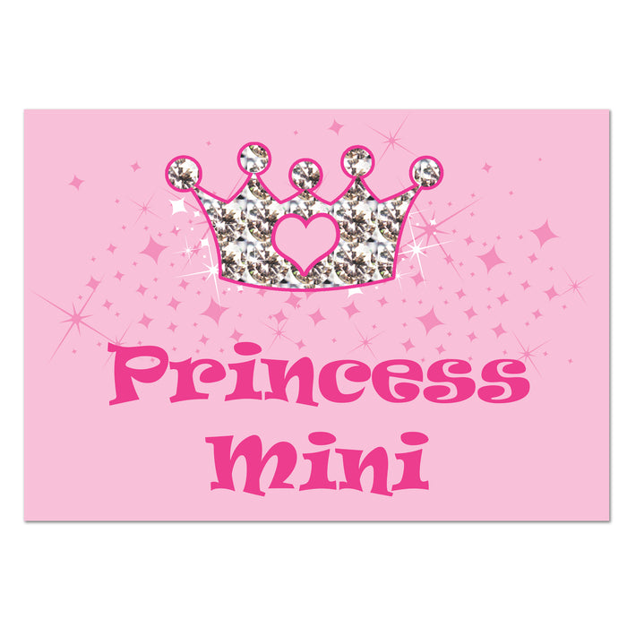 Personalised Pink Princess Pet Bowl Mat - The Gift Cabin UK