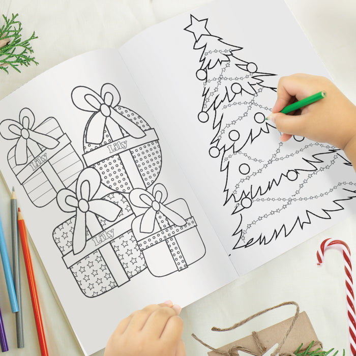 Personalised 'It's Christmas' Fairy Colouring Book