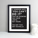 Personalised Typography Black Framed Print - The Gift Cabin UK