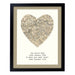 Personalised 1896 - 1904 Revised Map Heart Black Framed Print - The Gift Cabin UK