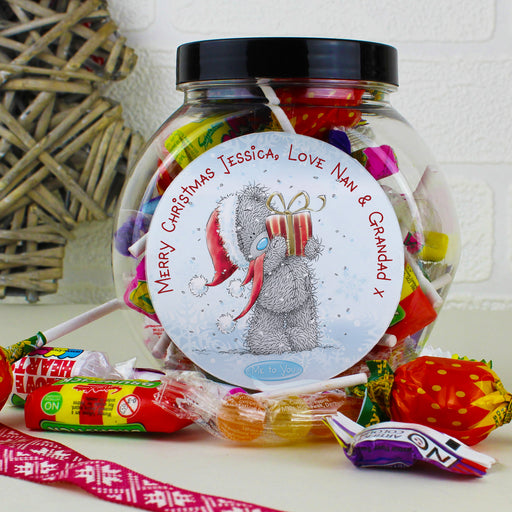 Personalised Me To You Christmas Sweet Jar - The Gift Cabin UK