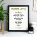 Personalised List of Love Black Framed Print - The Gift Cabin UK